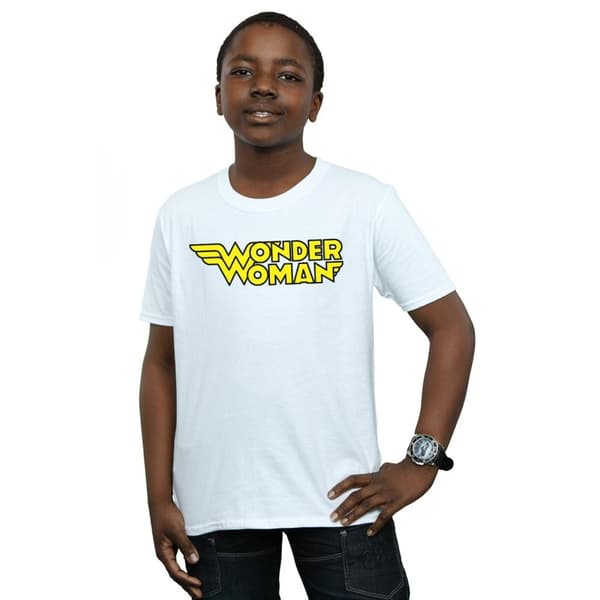 DC Comics Pojkar - Wonder Woman - T-shirt med bevingad logotyp