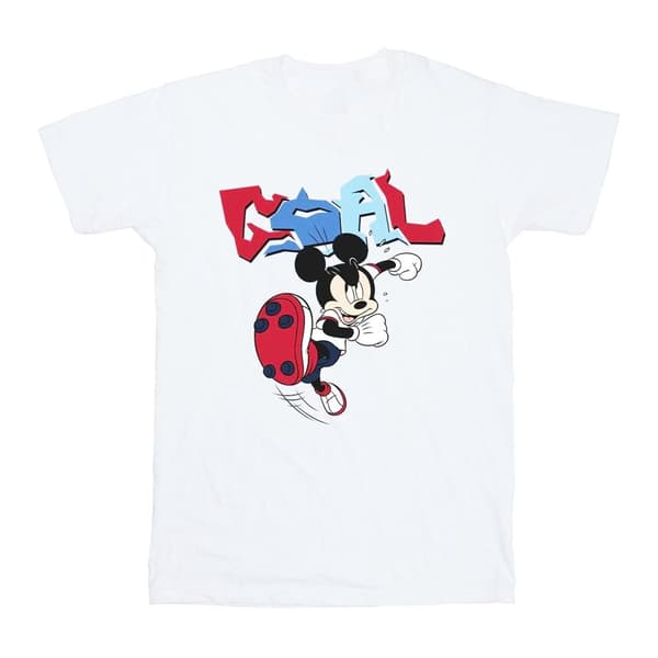 Disney Flickor Musse Pigg Mål Striker Pose Bomulls-T-shirt