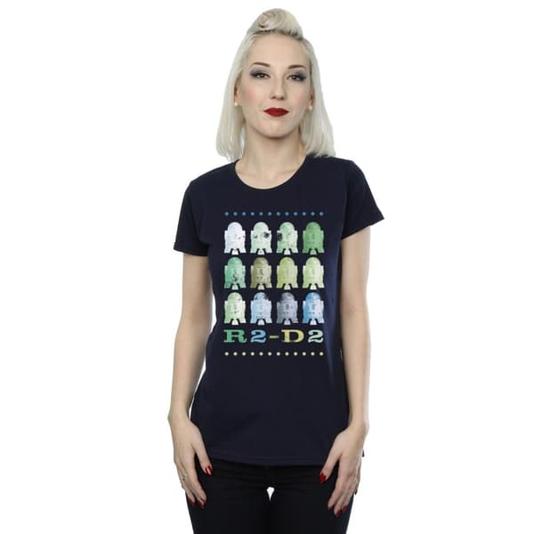 Star Wars Womens/Ladies Green R2-D2 Cotton T-Shirt