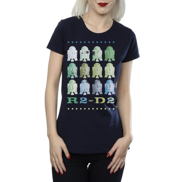 Star Wars Grön R2-D2 t-shirt i bomull för damer/kvinnor