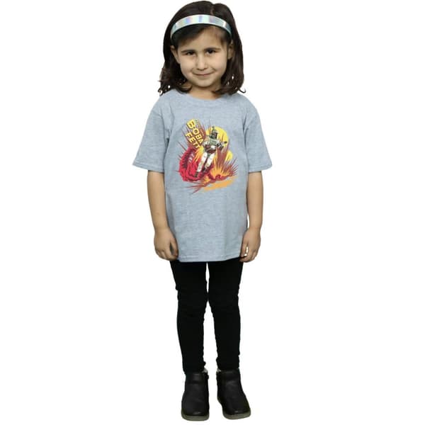 Star Wars Girls Boba Fett Rocket Powered Cotton T-Shirt