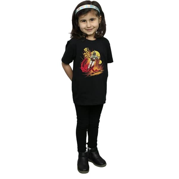 Star Wars Girls Boba Fett Rocket Powered Cotton T-Shirt