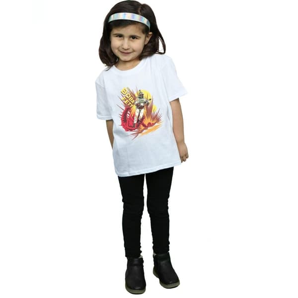 Star Wars Girls Boba Fett Rocket Powered Cotton T-Shirt