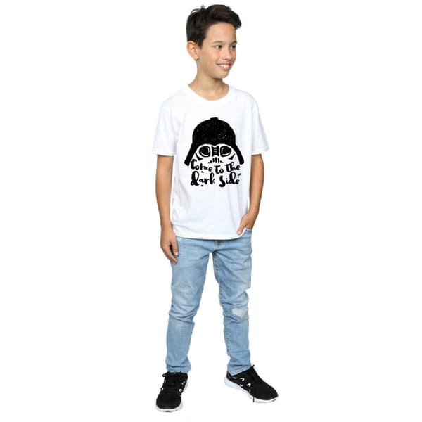 Star Wars Pojkar Darth Vader Come To The Dark Side Sketch T-shirt