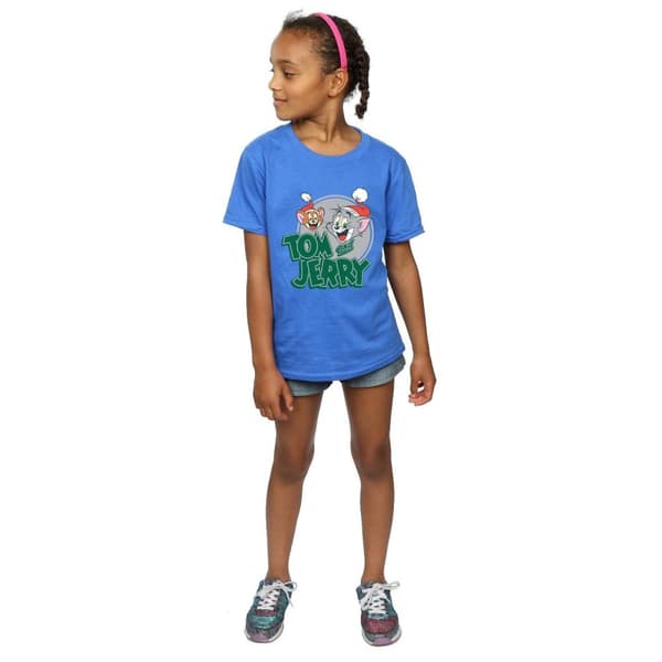 Tom And Jerry Girls Christmas Greetings Cotton T-Shirt
