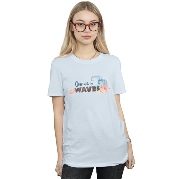 Disney Dam / Dam Moana One With The Waves Boyfriend T-shirt i bomull