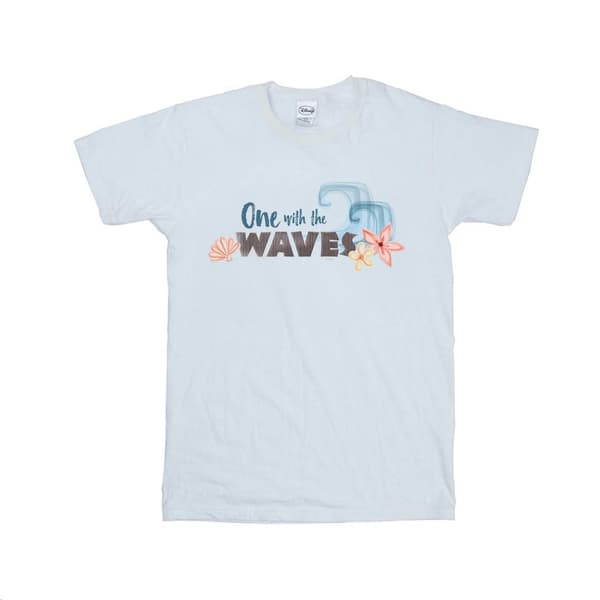Disney Dam / Dam Moana One With The Waves Boyfriend T-shirt i bomull