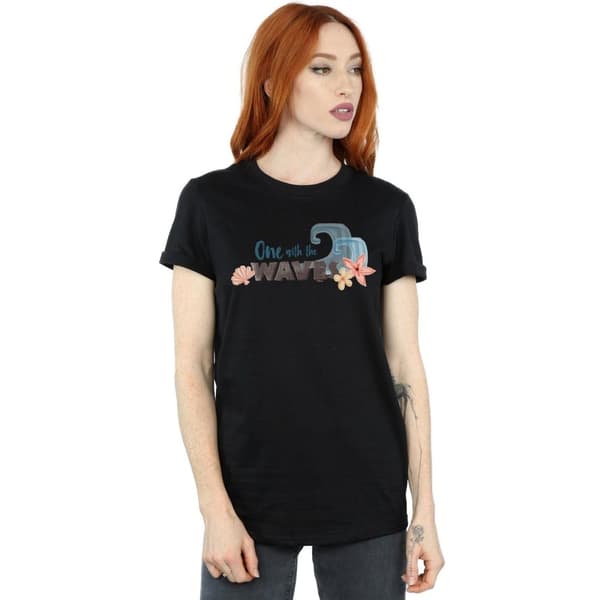 Disney Dam / Dam Moana One With The Waves Boyfriend T-shirt i bomull