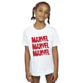 Pikkukuva 2 / 3: Marvel Girls Red Spray Logos Cotton T-Shirt