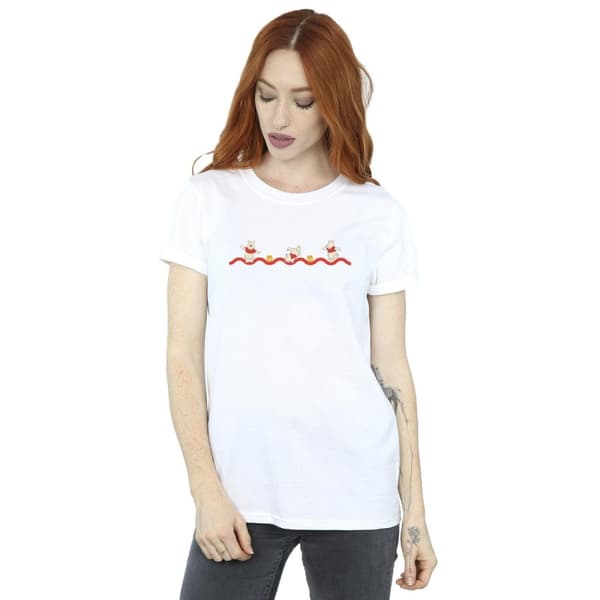 Disney Dam / Dam Winnie The Pooh Hunny Line Boyfriend T-shirt i bomull