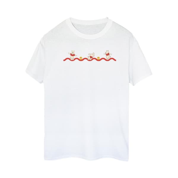 Disney Dam / Dam Winnie The Pooh Hunny Line Boyfriend T-shirt i bomull