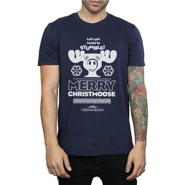National Lampoon´s Christmas Vacation Mens Merry Christmoose T-Shirt