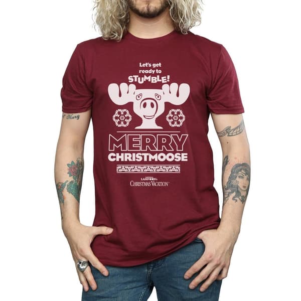 National Lampoon´s Christmas Vacation Mens Merry Christmoose T-Shirt