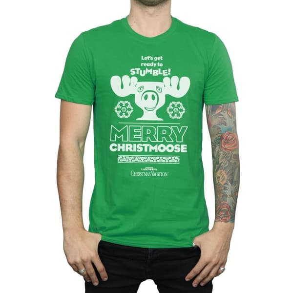 National Lampoon´s Christmas Vacation Mens Merry Christmoose T-Shirt