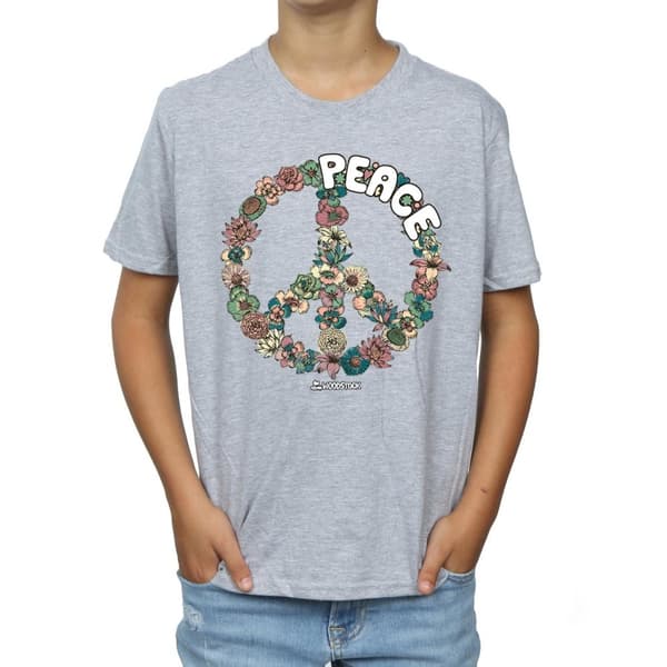 Woodstock Boys Floral Peace T-Shirt