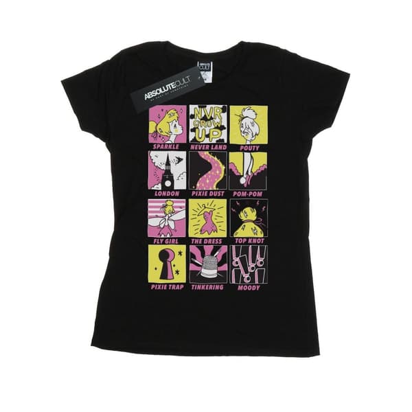 Disney Dam/Tjej Tinkerbell Squares T-shirt i bomull