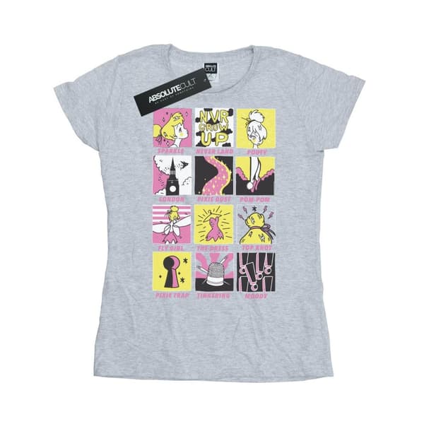 Disney Dam/Tjej Tinkerbell Squares T-shirt i bomull