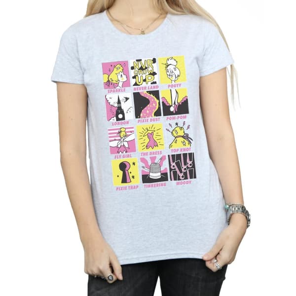 Disney Dam/Tjej Tinkerbell Squares T-shirt i bomull
