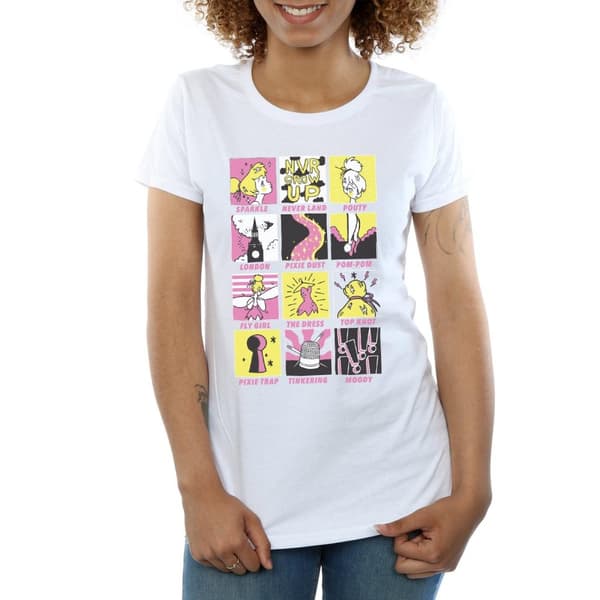 Disney Dam/Tjej Tinkerbell Squares T-shirt i bomull