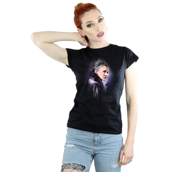 Star Wars Womens/Ladies The Last Jedi Leia Brushed Cotton T-Shirt