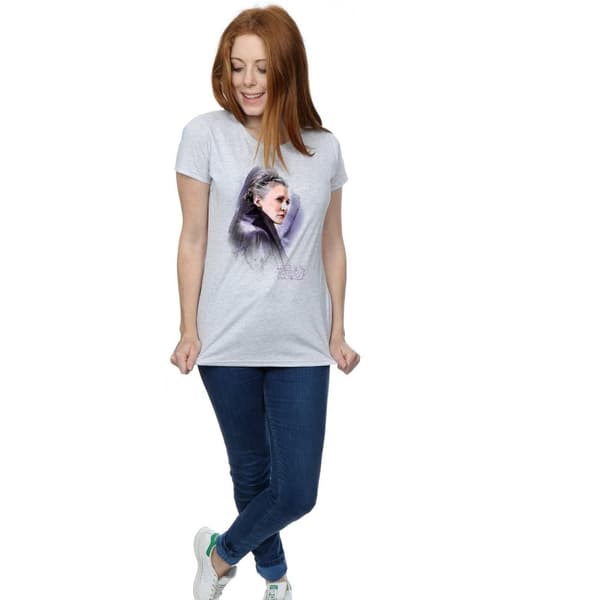 Star Wars Womens/Ladies The Last Jedi Leia Brushed Cotton T-Shirt
