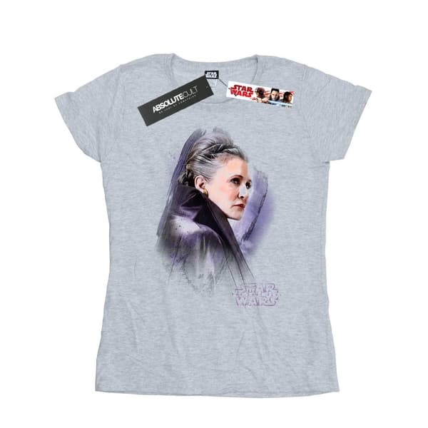 Star Wars Womens/Ladies The Last Jedi Leia Brushed Cotton T-Shirt