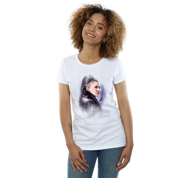 Star Wars Womens/Ladies The Last Jedi Leia Brushed Cotton T-Shirt