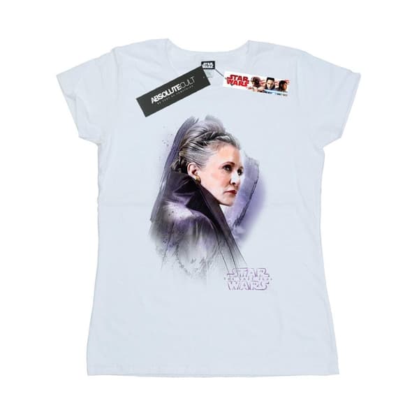 Star Wars Womens/Ladies The Last Jedi Leia Brushed Cotton T-Shirt