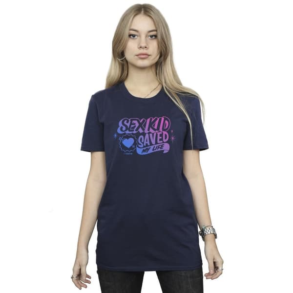 Netflix Dam/kvinnor Sex Education Sex Kid Boyfriend T-shirt i bomullsblandning