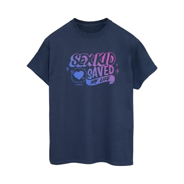 Netflix Dam/kvinnor Sex Education Sex Kid Boyfriend T-shirt i bomullsblandning