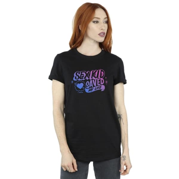 Netflix Dam/kvinnor Sex Education Sex Kid Boyfriend T-shirt i bomullsblandning