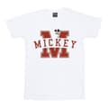 Pikkukuva 1 / 4: Disney Womens/Ladies Mickey Mouse Letter Peak Cotton Boyfriend T-Shirt