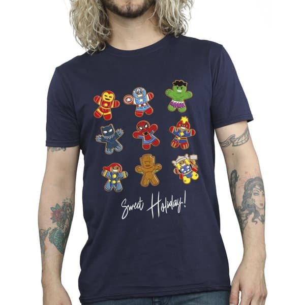 Marvel T-shirt - Avengers med pepparkakor, herr