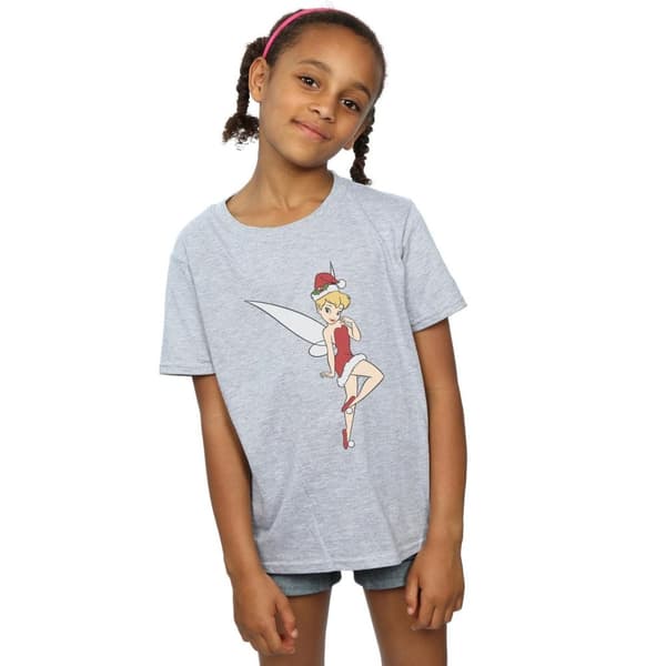 Disney Girls Tinker Bell Christmas Cotton T-Shirt