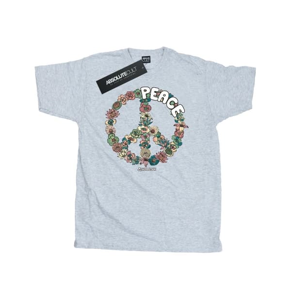 Woodstock Mens Floral Peace T-Shirt