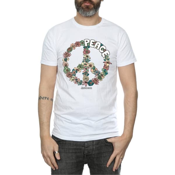Woodstock Mens Floral Peace T-Shirt