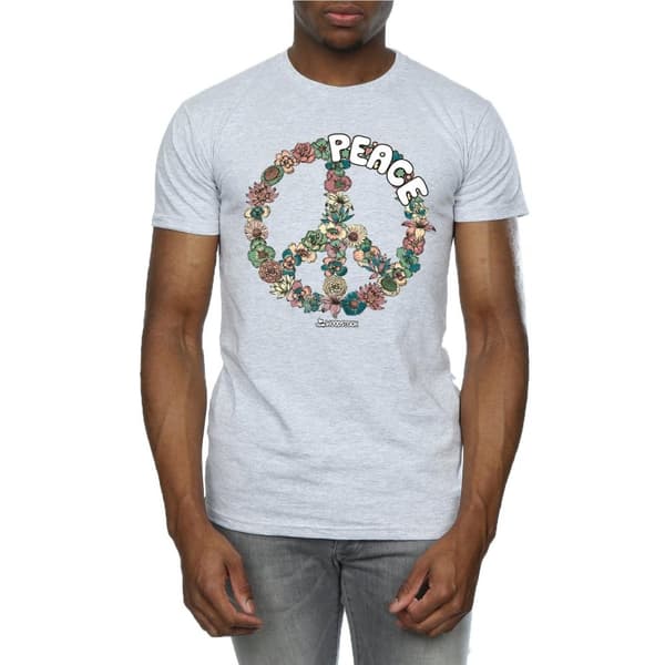 Woodstock Mens Floral Peace T-Shirt