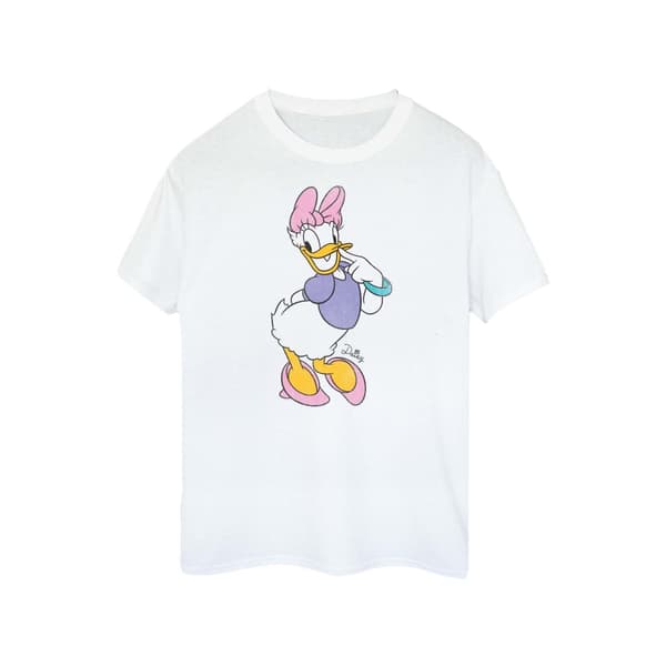 Disney Dam/Lady Classic Daisy Duck Boyfriend T-shirt i bomull