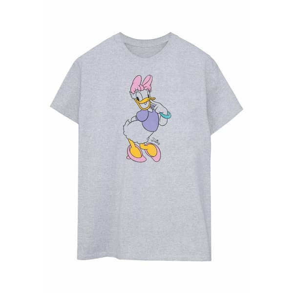 Disney Dam/Lady Classic Daisy Duck Boyfriend T-shirt i bomull