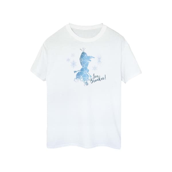 Disney Dam / Dam Frozen 2 Olaf Ice Breaker Boyfriend T-shirt i bomull