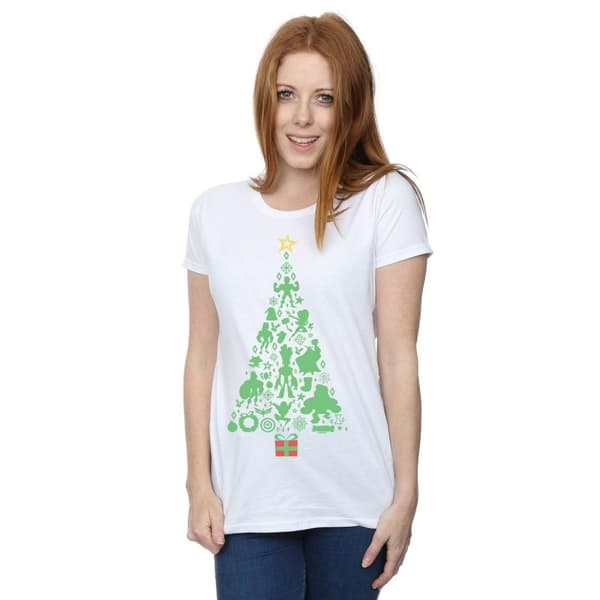 Marvel Womens/Ladies Avengers Christmas Tree Cotton T-Shirt