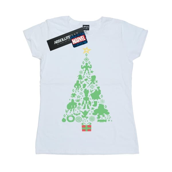 Marvel Dam/Tjej Avengers julgran T-shirt i bomull