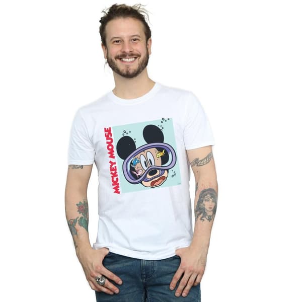 Disney Mens Musse Pigg under vatten t-shirt