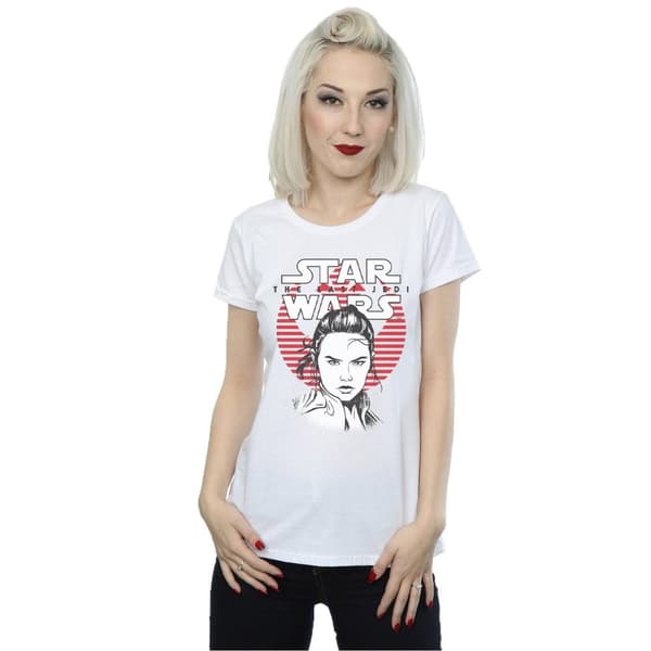 Star Wars Dam/Tjej The Last Jedi - T-shirt i bomull med hjältar