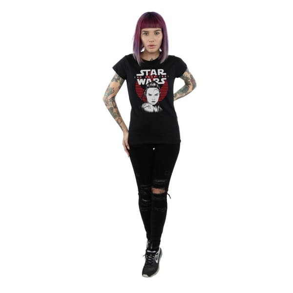 Star Wars Dam/Tjej The Last Jedi - T-shirt i bomull med hjältar