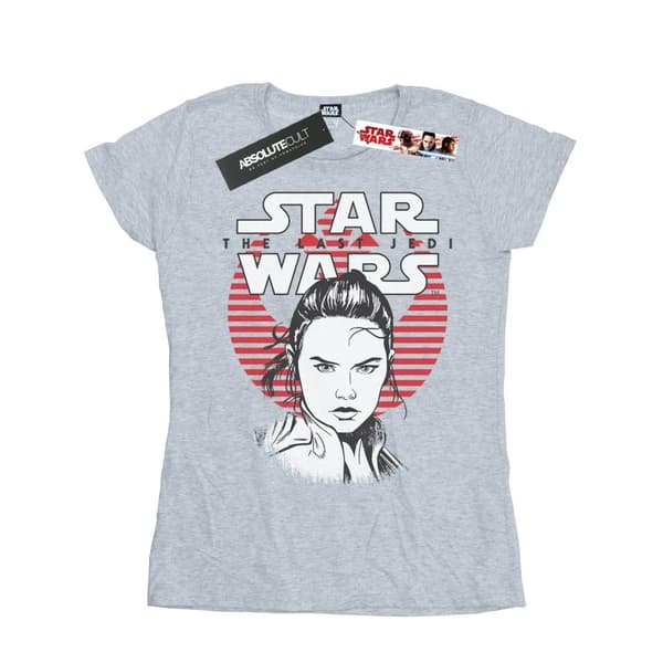 Star Wars Dam/Tjej The Last Jedi - T-shirt i bomull med hjältar