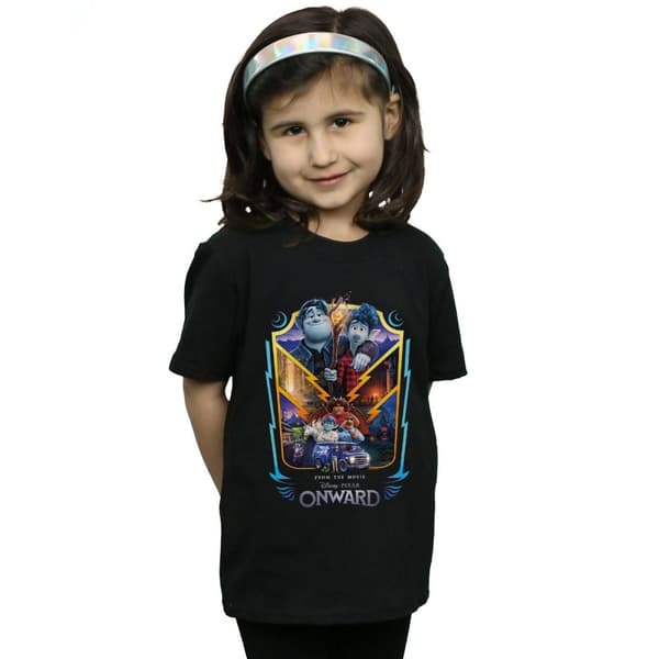 Disney Girls Onward Group Crest Cotton T-Shirt