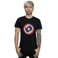 Pikkukuva 2 / 3: Marvel Mens Captain America Stained Glass Shield T-Shirt