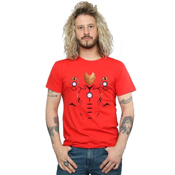 Marvel Mens Iron Man Armoured Suit T-Shirt