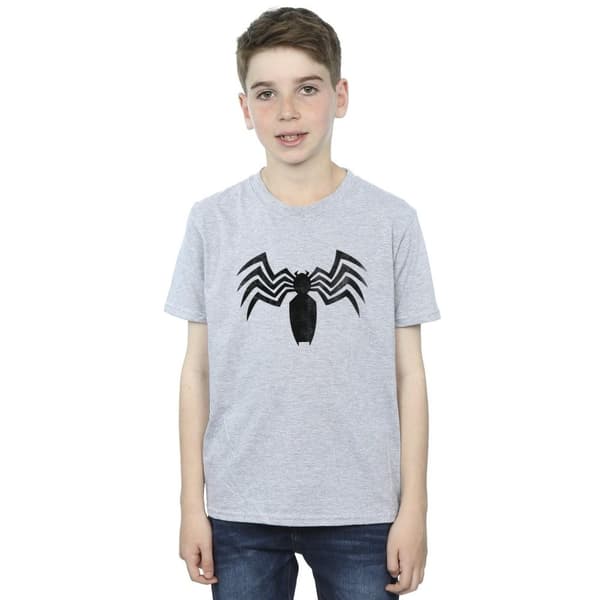 Marvel Boys Venom Spider Logo Emblem T-Shirt